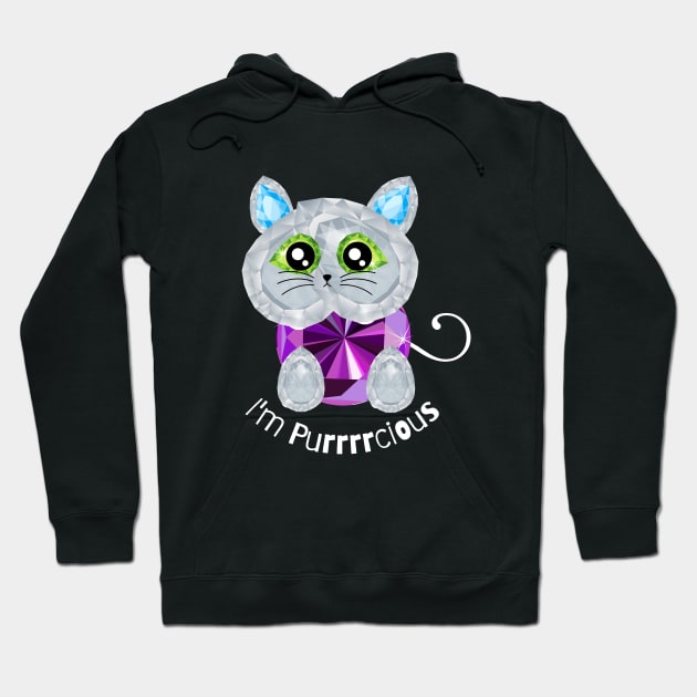 I'm Precious- Diamond Cat Pun Hoodie by Mey Designs